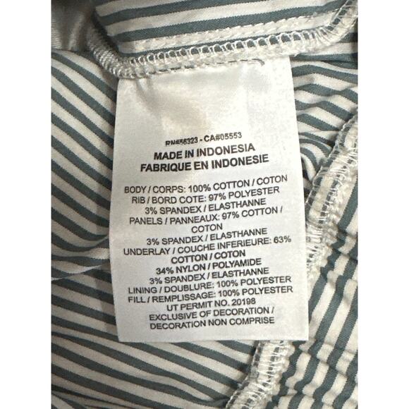 NEW Nike Destroyer White Gray Striped Oversized Canvas Cropped Jacket Size L - Picture 6 of 6